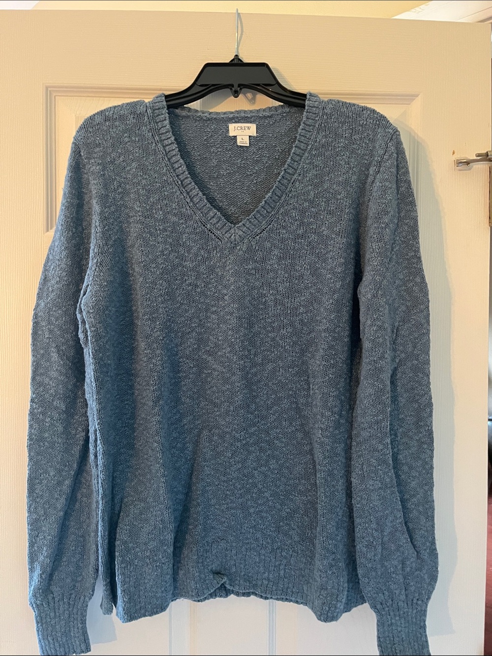 J. Crew Light Blue women’s  V-Neck Sweater